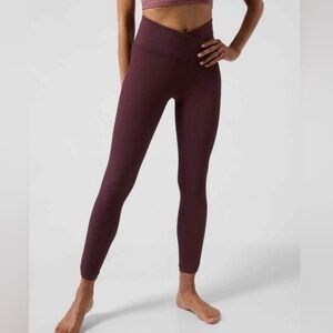 Athleta Elation Crossover Ribbed 7/8 Tight Small